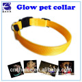 bulk pet supplies china fashionable waterproof yellow elastic flashing led dog pet collar